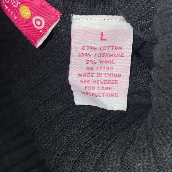 Black Turtleneck Sweater - Picture 3 of 3